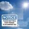 Signmission Please Wait For A Staff Person To Accompany You OSHA Notice Sign, Vinyl Decal, 10in W x 7in L, 2PK OS-2PACK-NS-D-710-L-17638 - alternate 5